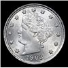 Image 2 : 1903 . . Liberty Nickel 5c Grades Choice Unc