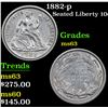 Image 1 : 1882-p . . Seated Liberty Dime 10c Grades Select Unc