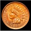 Image 2 : 1899 Stunning Toning . Indian Cent 1c Grades GEM Unc RB