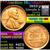 Image 1 : ***Auction Highlight*** 1923-p . . Lincoln Cent 1c Graded GEM Unc RD By USCG (fc)