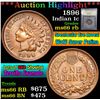 Image 1 : ***Auction Highlight*** 1896 Spectacular Eye Appeal Indian Cent 1c Graded GEM+ Unc RB By USCG (fc)