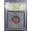 Image 2 : ***Auction Highlight*** 1896 Spectacular Eye Appeal Indian Cent 1c Graded GEM+ Unc RB By USCG (fc)