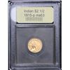 Image 2 : ***Auction Highlight*** 1915-p . . Gold Indian Quarter Eagle $2 1/2 Graded Select Unc By USCG (fc)