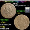 Image 1 : ***Auction Highlight*** 1800 . . Draped Bust Large Cent 1c Graded vf+ By USCG (fc)