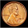 Image 2 : 1912-p Mint Error Die Break Lincoln Cent 1c Grades Choice+ Unc RD