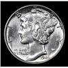 Image 2 : 1944-p . . Mercury Dime 10c Grades Choice Unc