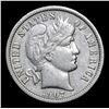 Image 2 : 1907-d . . Barber Dime 10c Grades xf+