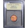 Image 2 : ***Auction Highlight*** 1919-p . . Lincoln Cent 1c Graded GEM+ Unc RD By USCG (fc)