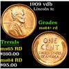 Image 1 : 1909 vdb . . Lincoln Cent 1c Grades Choice+ Unc RD