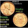 Image 1 : 1930-d . . Lincoln Cent 1c Grades Choice Unc RD
