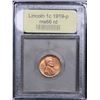 Image 2 : ***Auction Highlight*** 1919-p . . Lincoln Cent 1c Graded GEM+ Unc RD By USCG (fc)