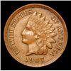 Image 2 : 1907 . . Indian Cent 1c Grades Choice AU/BU Slider