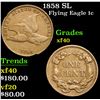 Image 1 : 1858 SL . . Flying Eagle Cent 1c Grades xf