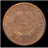 Image 5 : *Auction Highlight* 1864 Shipwreck Coin SS Sherman Two Cent Piece 2c Graded AU Details By USCG (fc)