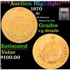 Image 1 : *Auction Highlight* 1870 Shipwreck Coin SS Sherman Two Cent Piece 2c Graded vg details By USCG (fc)