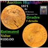 Image 1 : *Auction Highlight* 1871 Shipwreck Coin SS Sherman Two Cent Piece 2c Graded f details By USCG (fc)