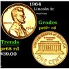 Image 1 : 1964 Proof Coin . Lincoln Cent 1c Grades Gem++Proof Red