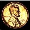Image 2 : 1961 Proof Coin . Lincoln Cent 1c Grades Gem Proof Red