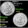 Image 1 : 1886-o Key Date . Morgan Dollar $1 Grades Choice AU