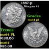 Image 1 : 1887-p . . Morgan Dollar $1 Grades Choice Unc PL