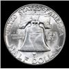 Image 3 : 1951-s . . Franklin Half Dollar 50c Grades Choice Unc