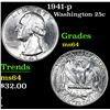 Image 1 : 1941-p . . Washington Quarter 25c Grades Choice Unc