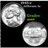 Image 1 : 1945-s . . Jefferson Nickel 5c Grades Choice Unc
