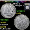 Image 1 : 1896-o . . Morgan Dollar $1 Graded BU+ by USCG
