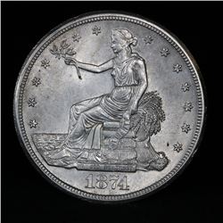 1874-s . . Trade Dollar $1 Grades Select Unc