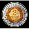 Image 7 : 1868 . . Two Cent Piece 2c Graded Select+ Proof by USCG