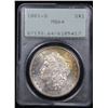 Image 2 : PCGS 1881-s Rattler, 1st year Crescent Rainbow toning Morgan Dollar $1 Graded ms64 by PCGS