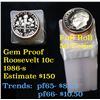 Image 1 : Proof 1986-s Roosevelt Dime 10c roll, 50 pieces