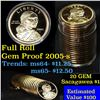 Image 1 : Proof 2005-s Sacagawea dollar roll $1, 20 pieces