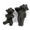Image 1 : 2 Santa Clara Pottery Mudhead Figures, Gutierrez