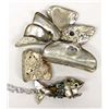 Image 2 : Natural Abalone and Abalone Shell Fish Necklace