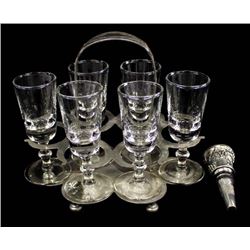 Silverplate and Glass Barware