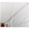 Image 2 : Heart Shaped Amber Necklace and Ring