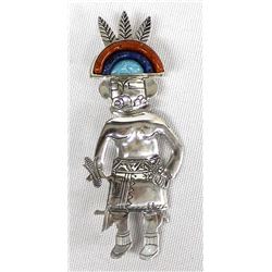 Carolyn Pollack Sterling Kachina Pin Pendant