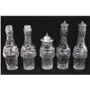 Image 1 : Set of 5 Antique Glass Condiment Set Bottles