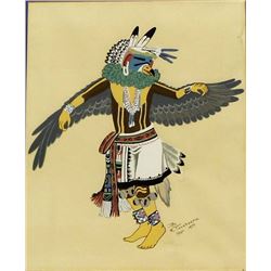 Native American Hopi Print by K. Tuvahoema