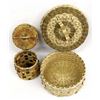 Image 2 : 2 Native American Penobscot Lidded Baskets