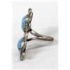 Image 2 : Vintage Navajo Sterling Turquoise Ring, Size 7.5