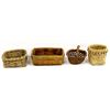 Image 1 : 4 Native American Micmac Baskets