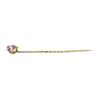 Image 1 : Multi-color Crystal Stick Pin - Yellow Gold Plated