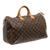Image 1 : Louis Vuitton Monogram Canvas Leather Speedy 40 cm Bag
