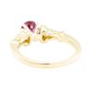 Image 3 : 1.37 ctw Ruby And Diamond Ring - 14KT Yellow Gold