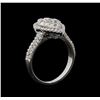 Image 4 : 14KT White Gold 1.13 ctw Diamond Ring