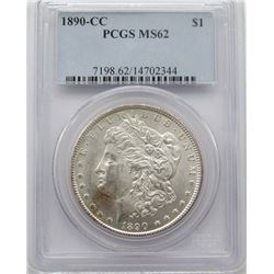 1890-CC Morgan Silver Dollar PCGS MS 62