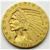 Image 1 : 1911 $5 INDIAN GOLD FIVE DOLLARS