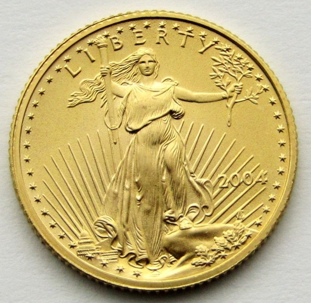 2004 American Gold Eagle 1//10 oz $5 BU